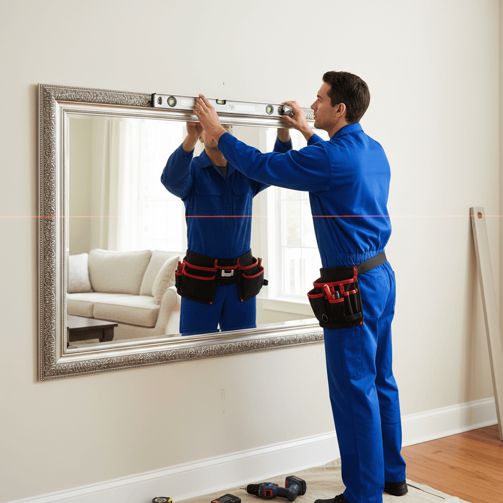Mirror and picture hanging
